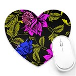 Botany Floral Flower Plant Petals Heart Mousepad Front