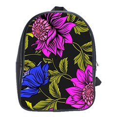 Botany Floral Flower Plant Petals School Bag (xl) by Wegoenart