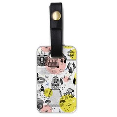 The Park  Pattern Design Luggage Tag (one Side) by Wegoenart