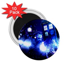 Tardis Background Space 2 25  Magnets (10 Pack) 