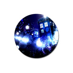 Tardis Background Space Magnet 3  (round)