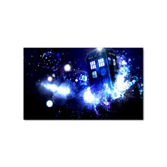 Tardis Background Space Sticker Rectangular (100 Pack)