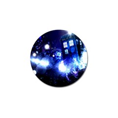 Tardis Background Space Golf Ball Marker by Jancukart