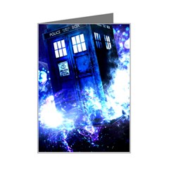 Tardis Background Space Mini Greeting Card