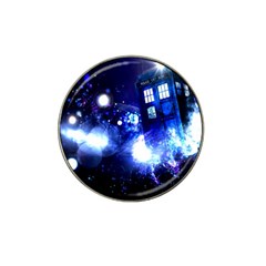 Tardis Background Space Hat Clip Ball Marker (4 Pack) by Jancukart