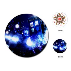 Tardis Background Space Playing Cards Single Design (round) by Jancukart