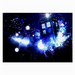 Tardis Background Space Large Glasses Cloth by Jancukart