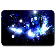 Tardis Background Space Large Doormat by Jancukart