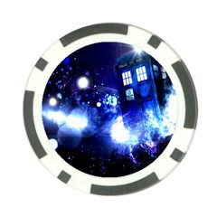 Tardis Background Space Poker Chip Card Guard (10 Pack)