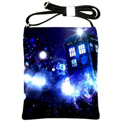 Tardis Background Space Shoulder Sling Bag