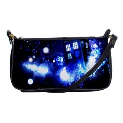 Tardis Background Space Shoulder Clutch Bag