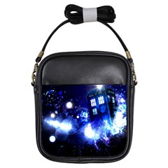 Tardis Background Space Girls Sling Bag