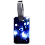 Tardis Background Space Luggage Tag (two sides) Front