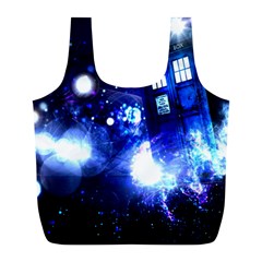 Tardis Background Space Full Print Recycle Bag (l) by Jancukart