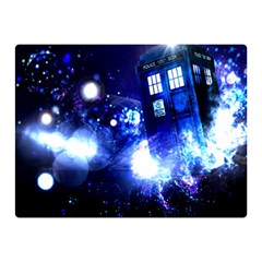 Tardis Background Space Double Sided Flano Blanket (mini) 