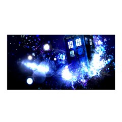 Tardis Background Space Satin Wrap 35  X 70 