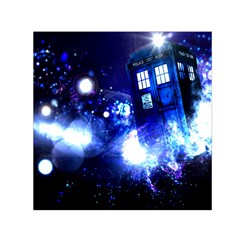 Tardis Background Space Square Satin Scarf (30  X 30 )