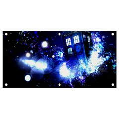 Tardis Background Space Banner And Sign 4  X 2 