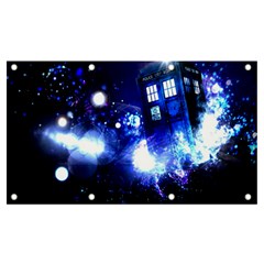 Tardis Background Space Banner And Sign 7  X 4  by Jancukart