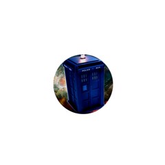 The Police Box Tardis Time Travel Device Used Doctor Who 1  Mini Buttons