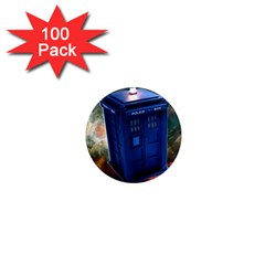 The Police Box Tardis Time Travel Device Used Doctor Who 1  Mini Magnets (100 Pack) 