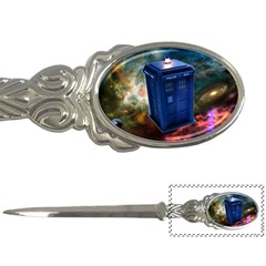 The Police Box Tardis Time Travel Device Used Doctor Who Letter Opener