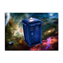 The Police Box Tardis Time Travel Device Used Doctor Who Sticker A4 (10 Pack)