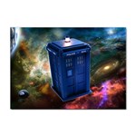 The Police Box Tardis Time Travel Device Used Doctor Who Sticker A4 (10 pack) Front