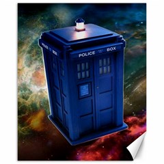 The Police Box Tardis Time Travel Device Used Doctor Who Canvas 16  X 20  by Jancukart