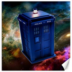 The Police Box Tardis Time Travel Device Used Doctor Who Canvas 20  X 20 