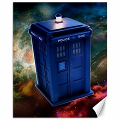 The Police Box Tardis Time Travel Device Used Doctor Who Canvas 11  X 14 