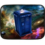 The Police Box Tardis Time Travel Device Used Doctor Who Fleece Blanket (Mini) 35 x27  Blanket