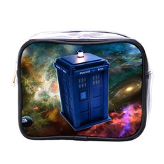 The Police Box Tardis Time Travel Device Used Doctor Who Mini Toiletries Bag (one Side) by Jancukart