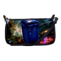 The Police Box Tardis Time Travel Device Used Doctor Who Shoulder Clutch Bag