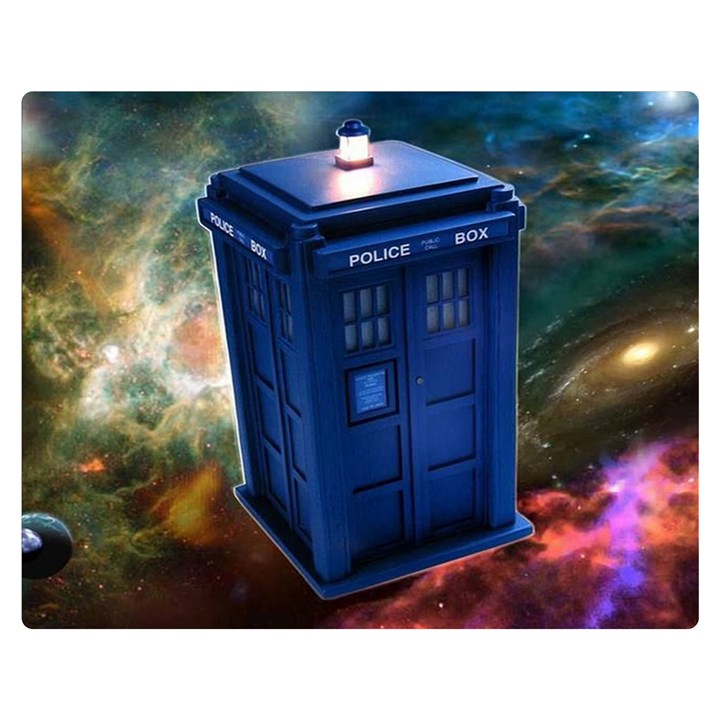 The Police Box Tardis Time Travel Device Used Doctor Who Double Sided Flano Blanket (Medium) 