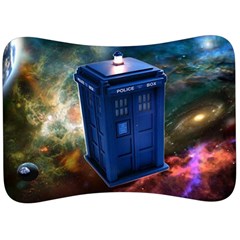 The Police Box Tardis Time Travel Device Used Doctor Who Velour Seat Head Rest Cushion by Jancukart