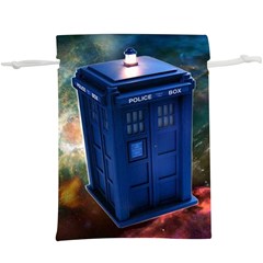 The Police Box Tardis Time Travel Device Used Doctor Who  Lightweight Drawstring Pouch (xl) by Jancukart