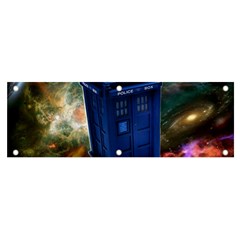 The Police Box Tardis Time Travel Device Used Doctor Who Banner And Sign 6  X 2 