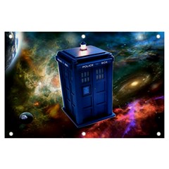 The Police Box Tardis Time Travel Device Used Doctor Who Banner And Sign 6  X 4 