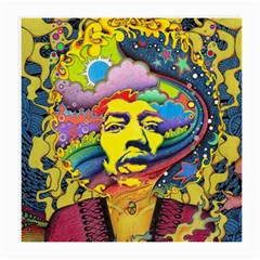 Psychedelic Rock Jimi Hendrix Medium Glasses Cloth by Jancukart