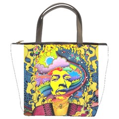 Psychedelic Rock Jimi Hendrix Bucket Bag