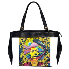 Psychedelic Rock Jimi Hendrix Oversize Office Handbag (2 Sides)