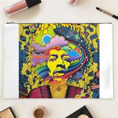 Psychedelic Rock Jimi Hendrix Cosmetic Bag (xxl)