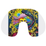 Psychedelic Rock Jimi Hendrix Travel Neck Pillow Front