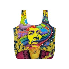 Psychedelic Rock Jimi Hendrix Full Print Recycle Bag (s)