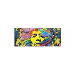 Psychedelic Rock Jimi Hendrix Oblong Satin Scarf (16  X 60 ) by Jancukart