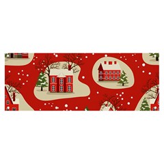 Christmas New Year Seamless Pattern Banner And Sign 8  X 3 