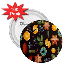 Christmas Seamless Pattern 2 25  Buttons (100 Pack) 