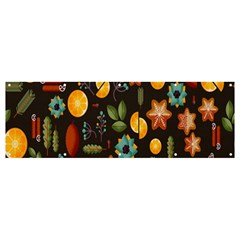 Christmas Seamless Pattern Banner And Sign 12  X 4 