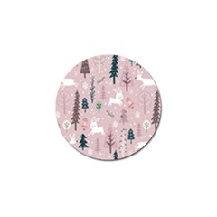 Winter Season Seamless Pattern Golf Ball Marker by Jancukart